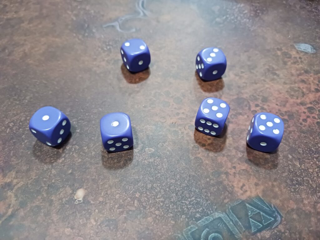 ability dice rolled for warcry