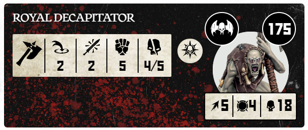 royal decapitator from warcry, flesh eater courts