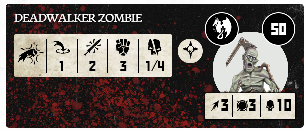deadwalker zombie from soulblight gravelords warcry stats card